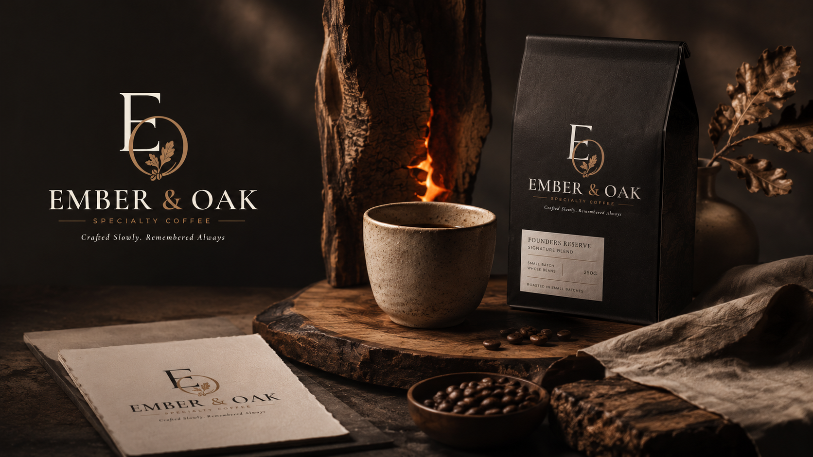 Ember & Oak brand identity